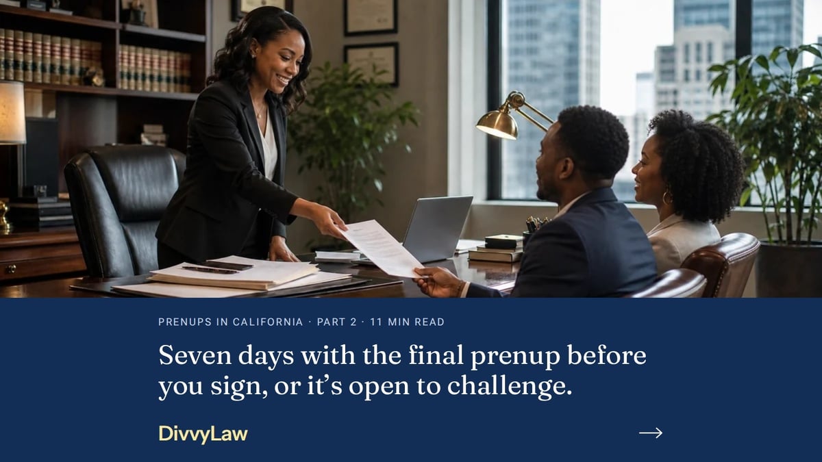 What a Prenup Actually Does to a Divorce in Los Angeles and Orange County – Part 2