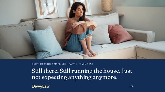 “Quiet Quitting” Isn't a Plan or an Acceptable Marriage – Part 1